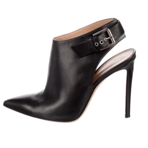 Gianvito Rossi Black Leather Heeled Ankle Boots Size EU 36 - Picture 1 of 10